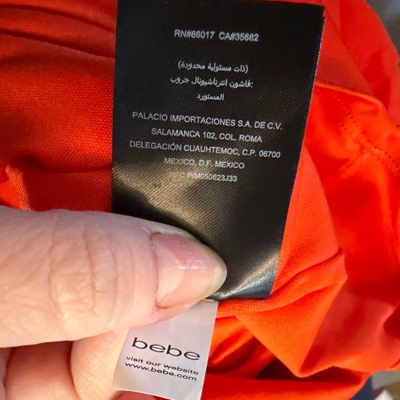 bebe Vibrant Orange Mini Dress - Picture 8 of 8